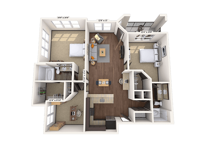 Floorplan image of unit 5-5212