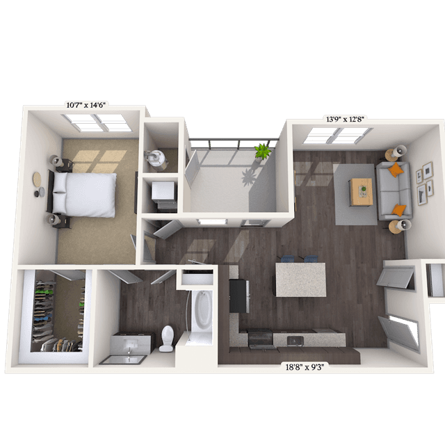 Floorplan image of unit M-212