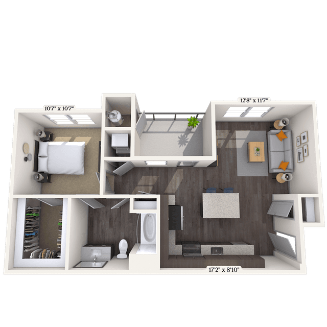 Floorplan image of unit L-309