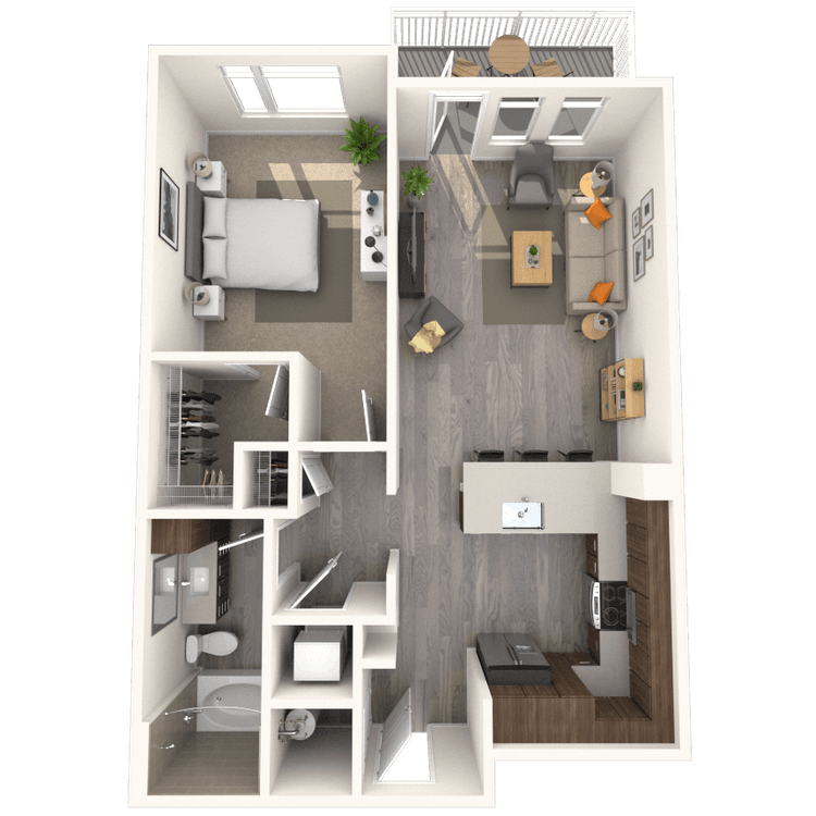Floorplan image of unit 236