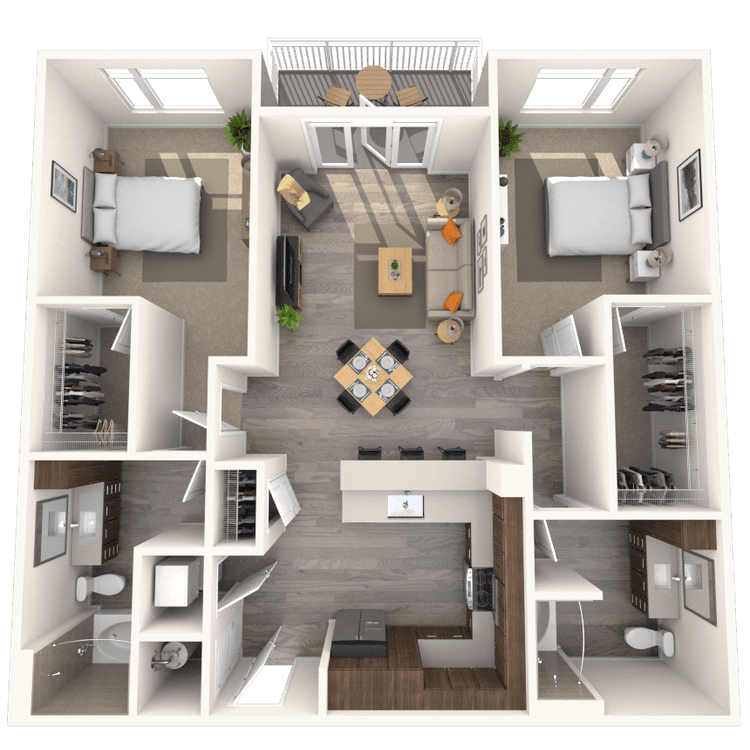 Floorplan image of unit 43