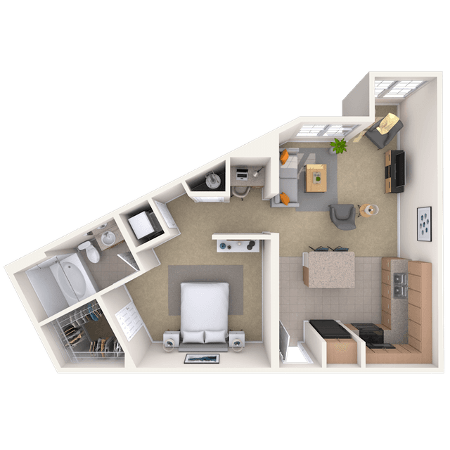 Floorplan image of unit I 1110