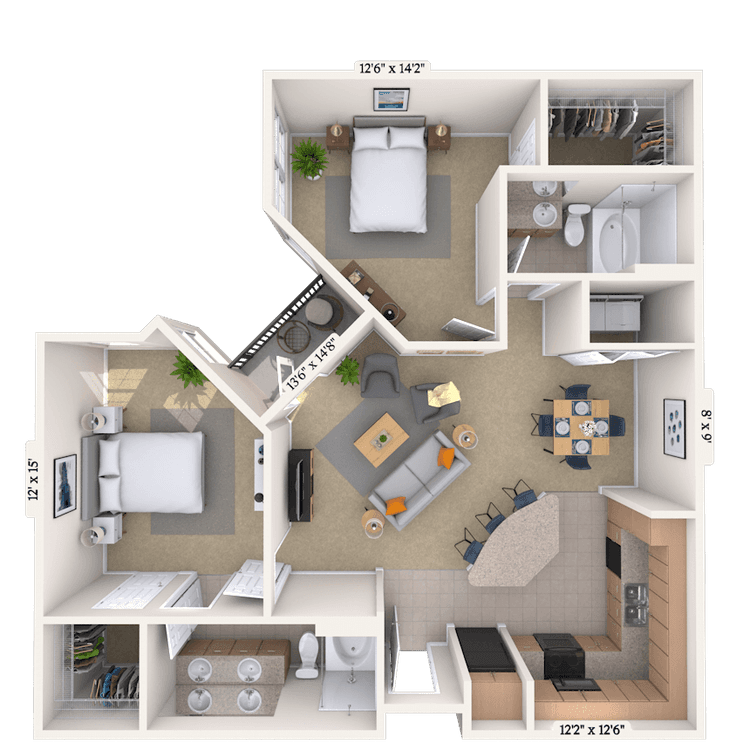 Floorplan image of unit I 1137