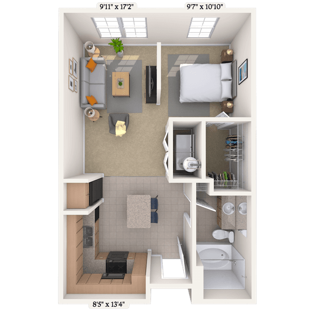 Floorplan image of unit I 1142