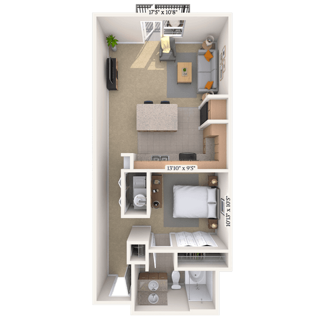 Floorplan image of unit I 1459
