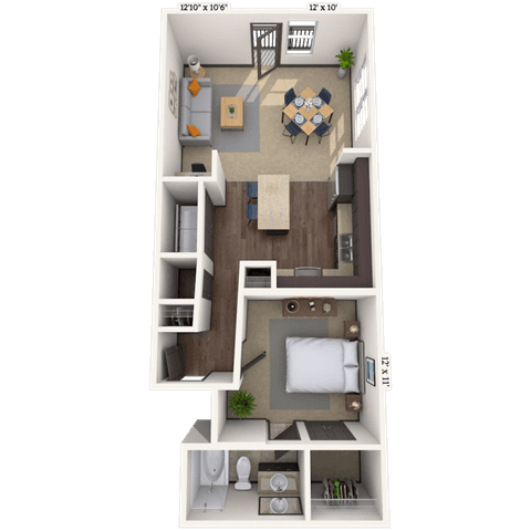 Floorplan image of unit III 012161
