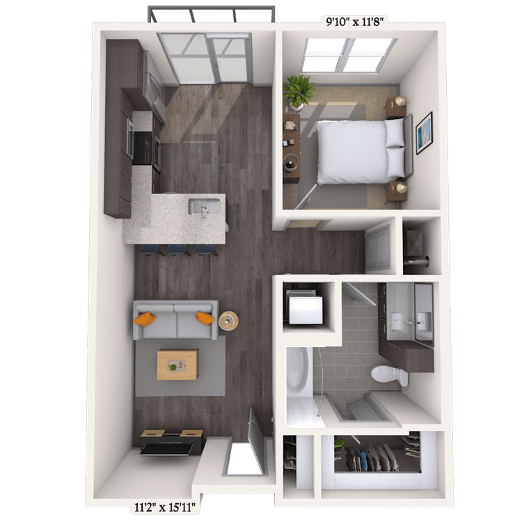 Floorplan image of unit II 273