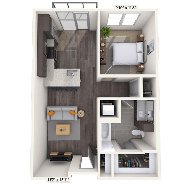 Floorplan image of unit II 331