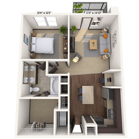 Floorplan image of unit III 012146