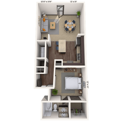 Floorplan image of unit III 012363