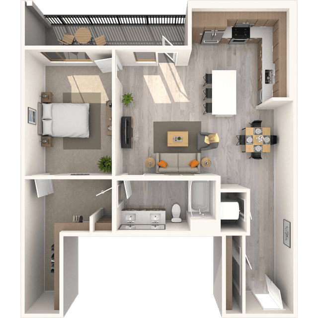 Floorplan image of unit 305