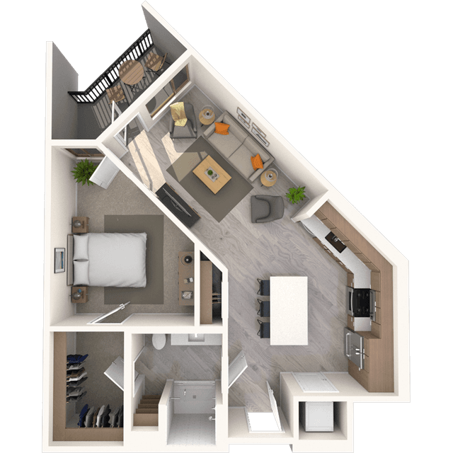 Floorplan image of unit 355