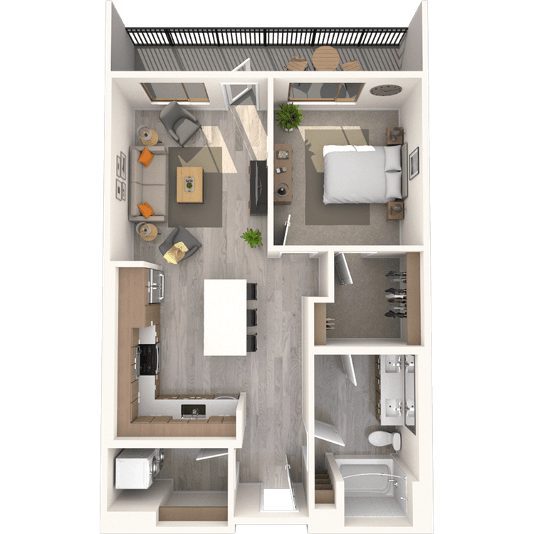 Floorplan image of unit 432