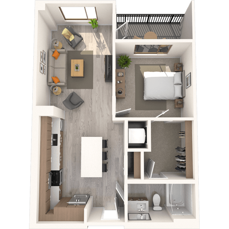 Floorplan image of unit 448