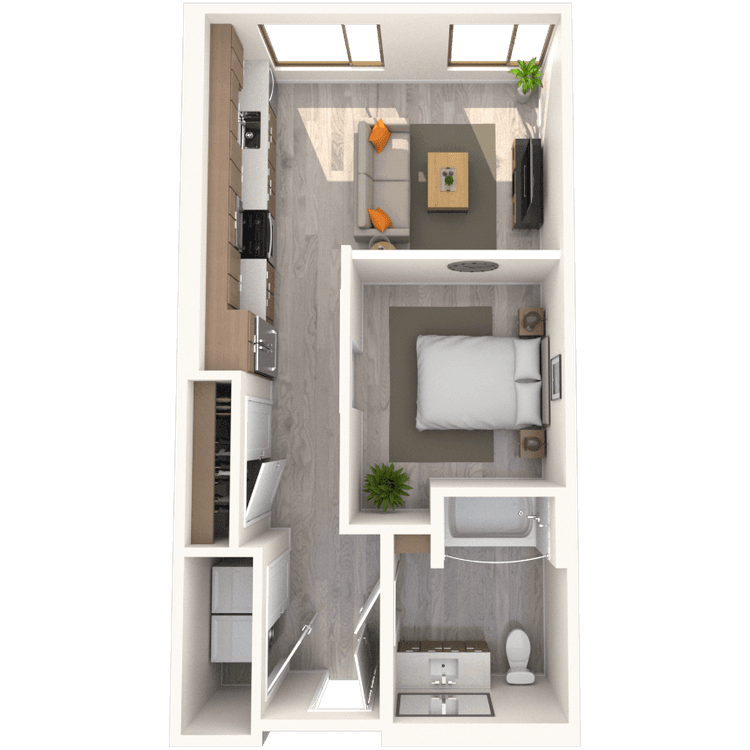 Floorplan image of unit 456