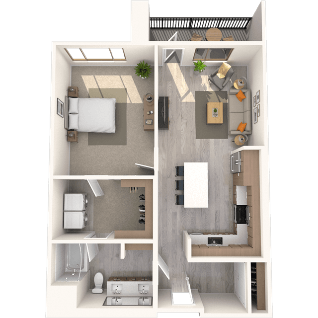 Floorplan image of unit 558