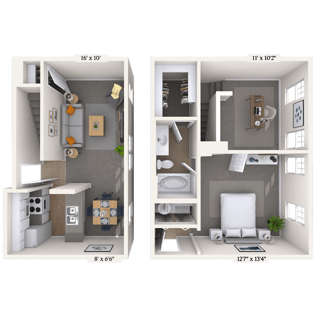 Floorplan image of unit II 317