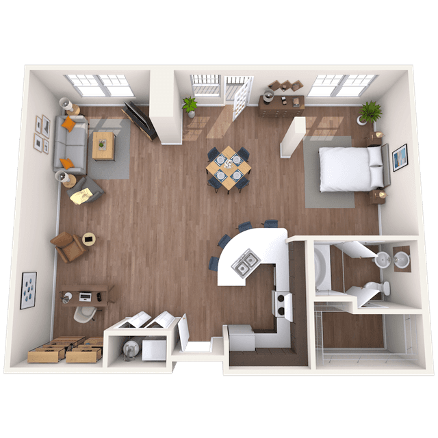 Floorplan image of unit III 432