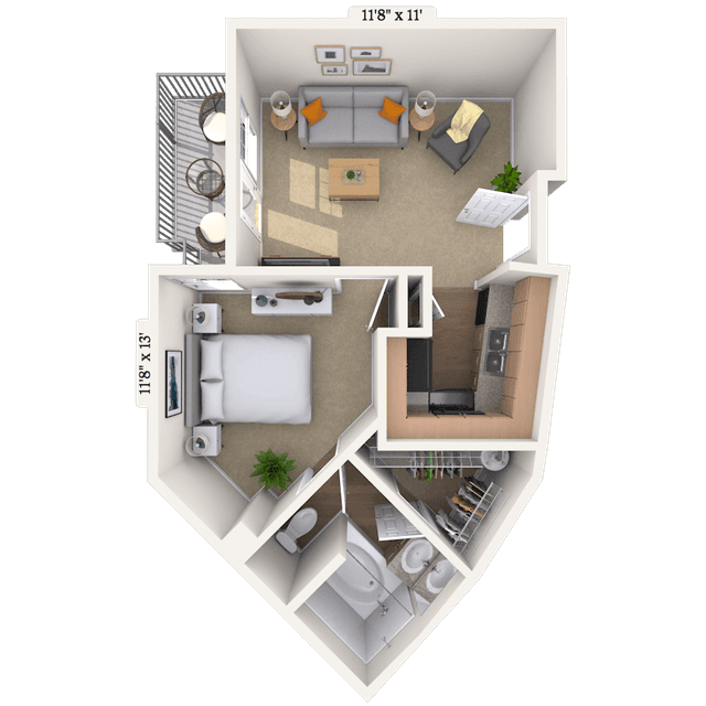Floorplan image of unit I 426