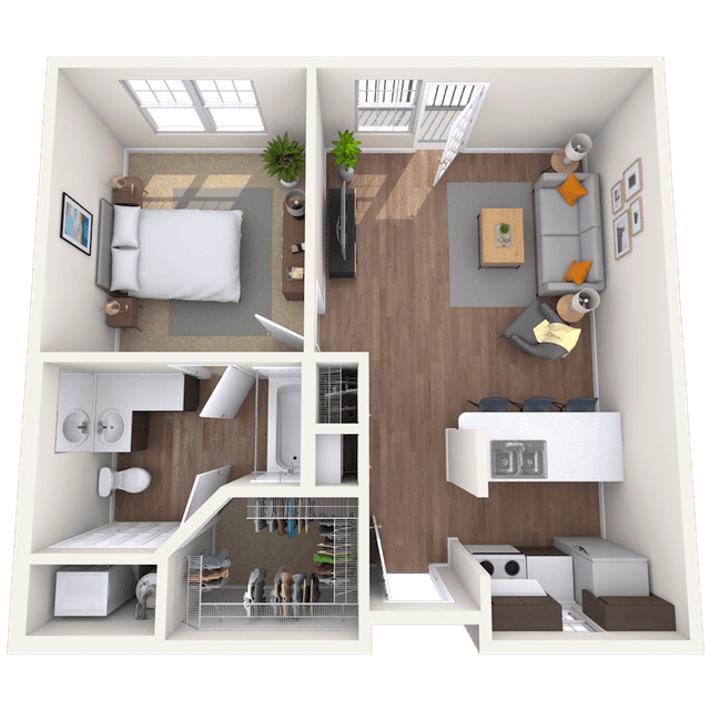 Floorplan image of unit III 315