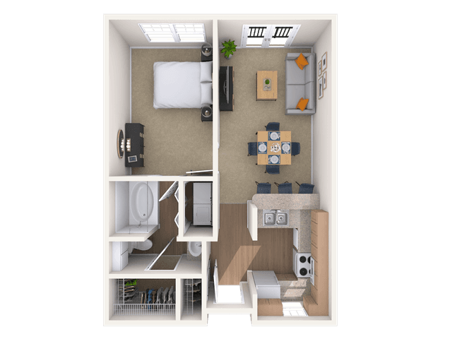 Floorplan image of unit I 170