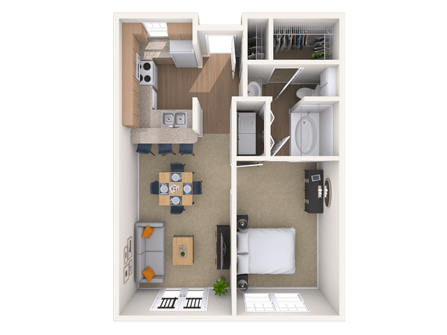 Floorplan image of unit I 222