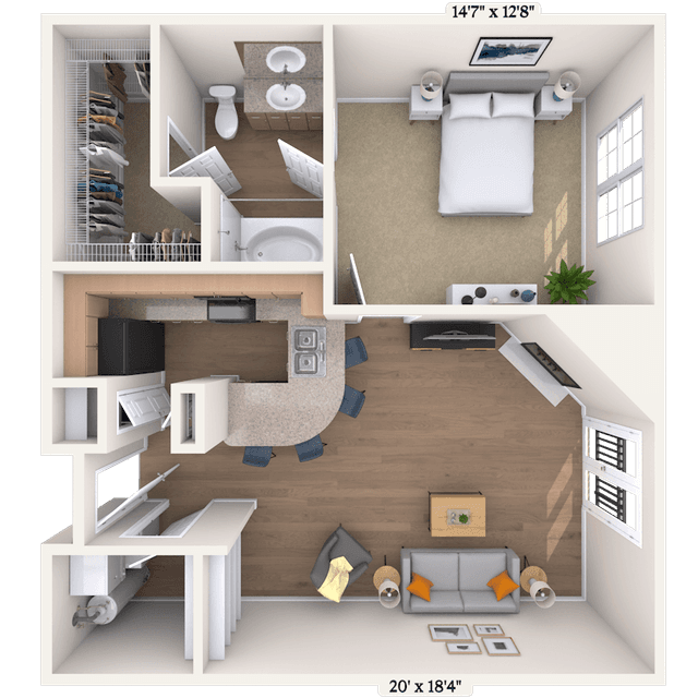 Floorplan image of unit I 465