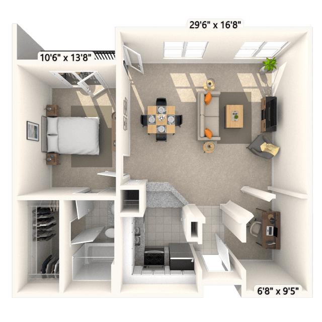 Floorplan image of unit II 125