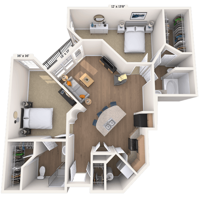 Floorplan image of unit I 174