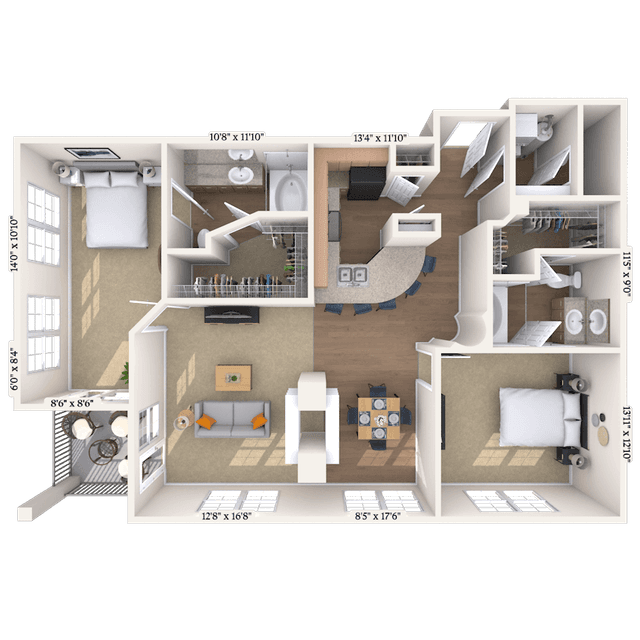 Floorplan image of unit I 247