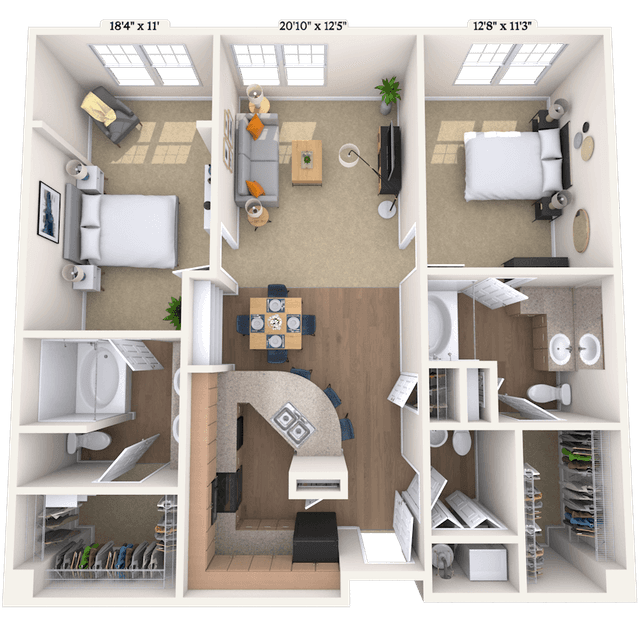 Floorplan image of unit I 453