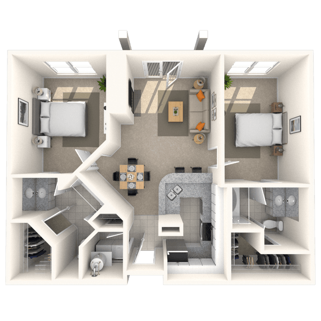 Floorplan image of unit III 332