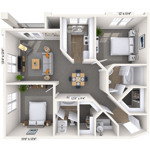 Floorplan image of unit II 227