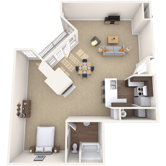 Floorplan image of unit III 302