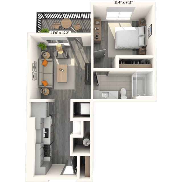 Floorplan image of unit 1021