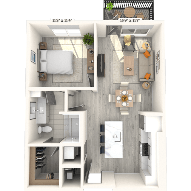 Floorplan image of unit 330