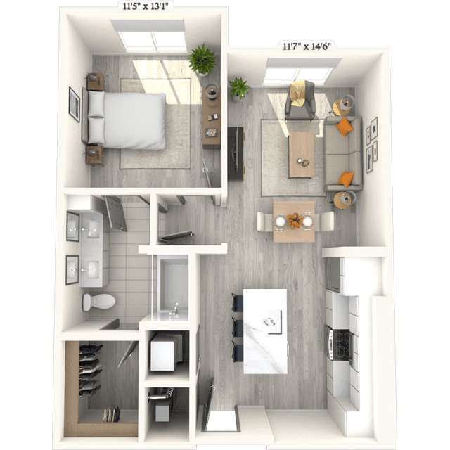 Floorplan image of unit 1126