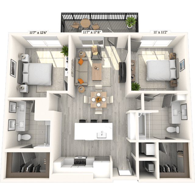 Floorplan image of unit 901