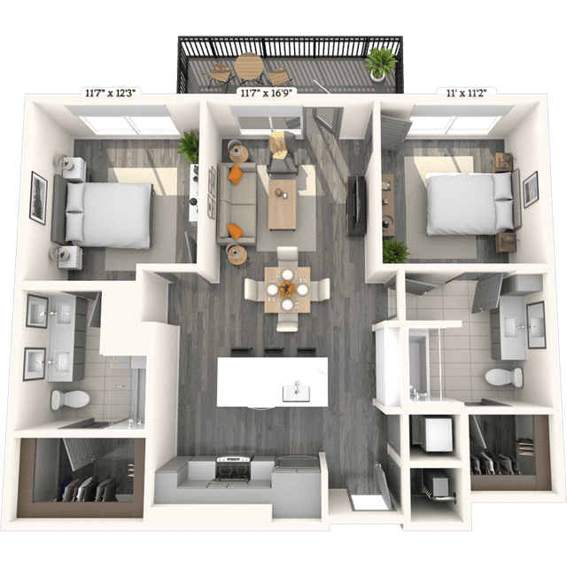 Floorplan image of unit 819