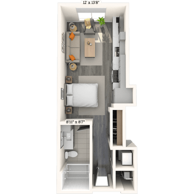 Floorplan image of unit 818