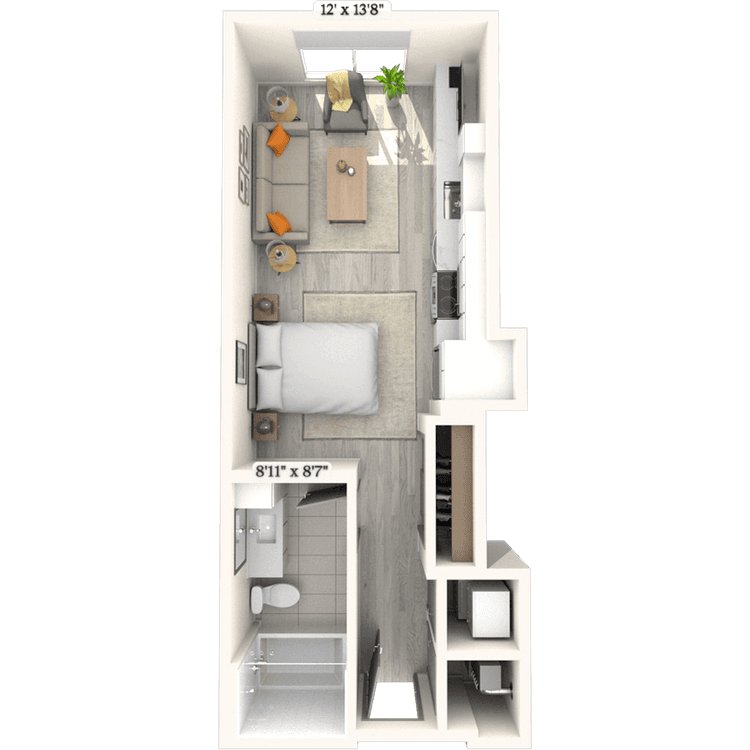 Floorplan image of unit 1118