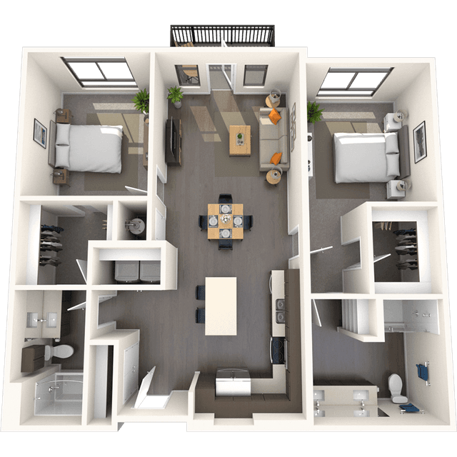 Floorplan image of unit E-130