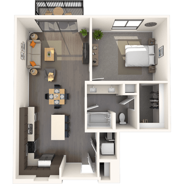 Floorplan image of unit E-324