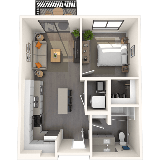 Floorplan image of unit A-319