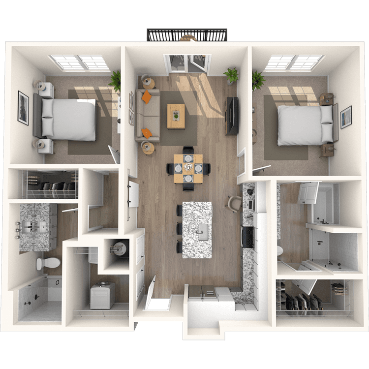 Floorplan image of unit 1202