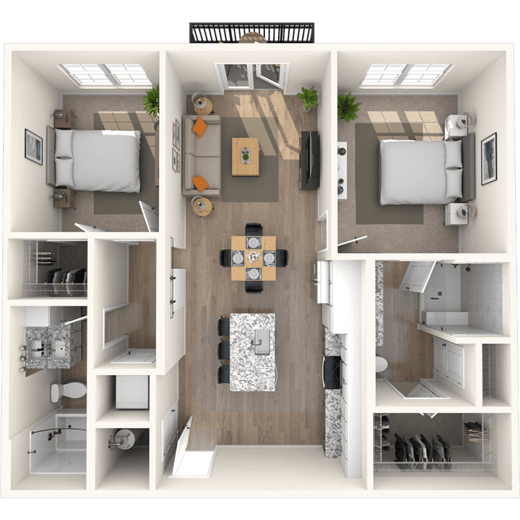 Floorplan image of unit 3209