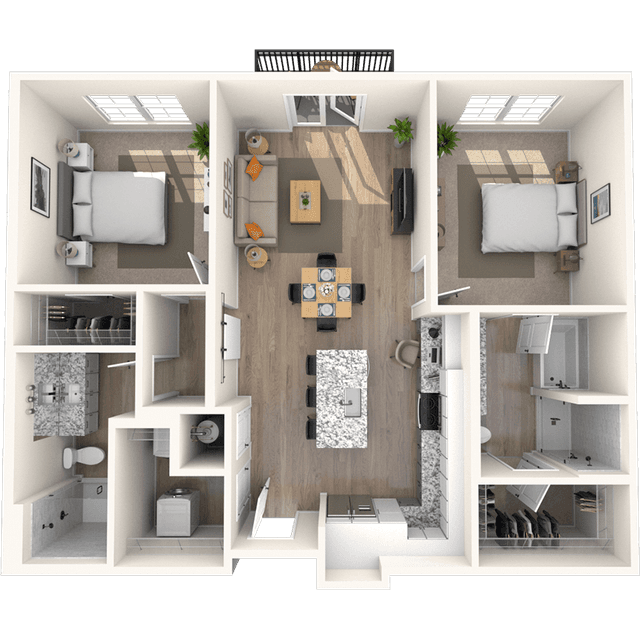 Floorplan image of unit 3308