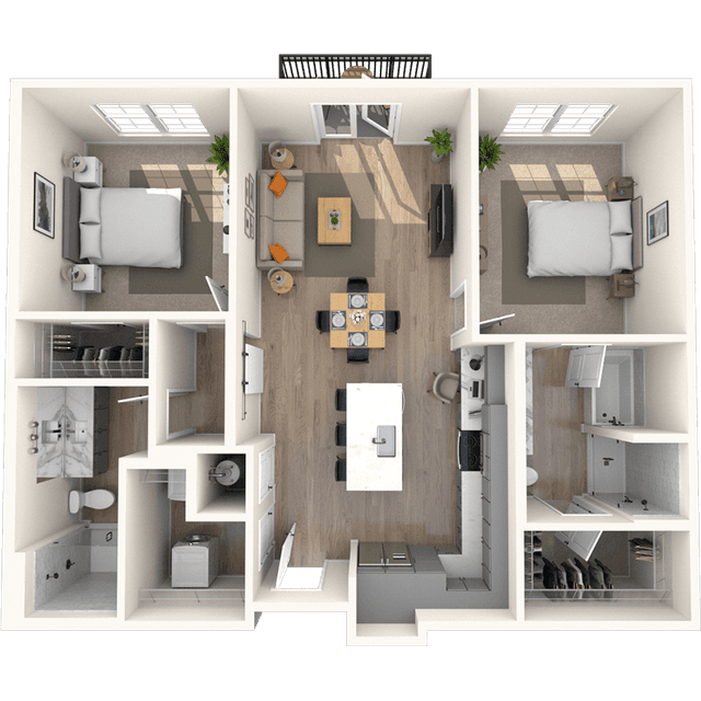 Floorplan image of unit 4104