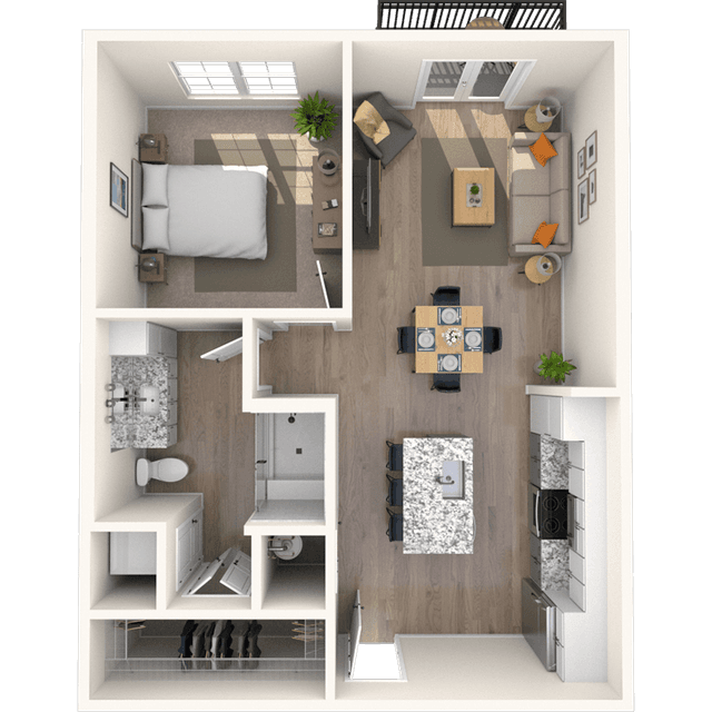 Floorplan image of unit 4108
