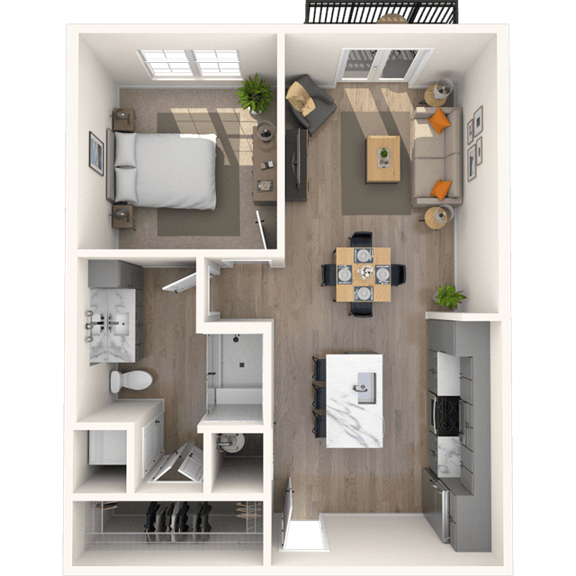 Floorplan image of unit 4222